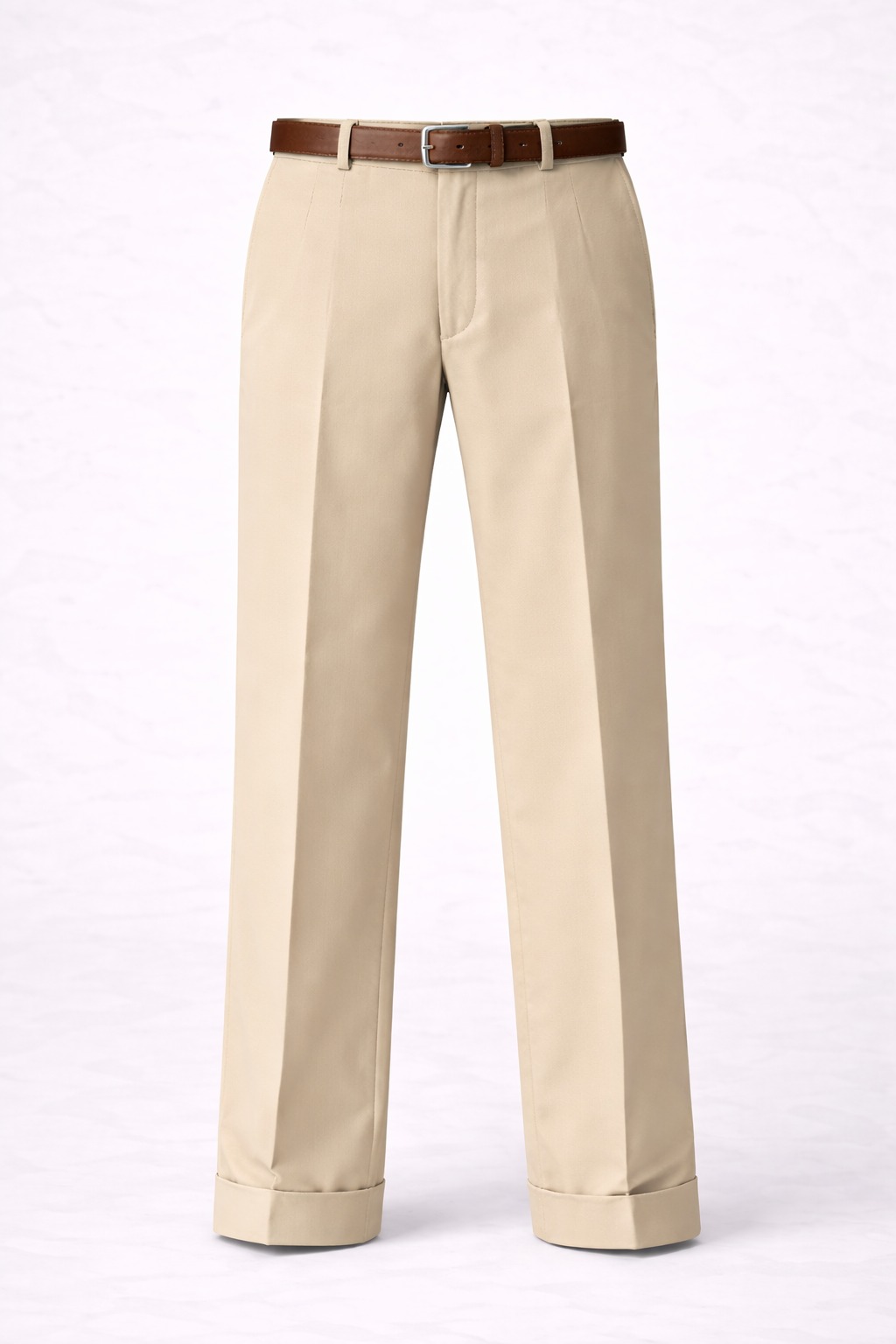 Casual Chino Trousers - Beige